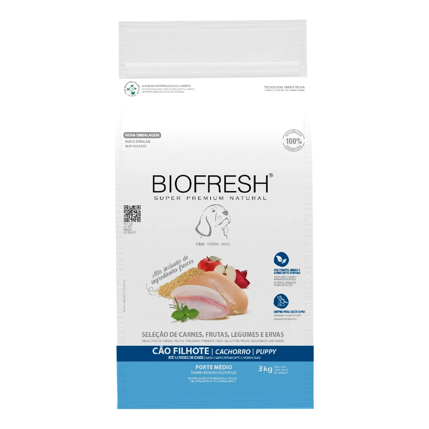 Racao-Biofresh-Caes-Filhotes-Racas-Medias_3KG_FRENTE