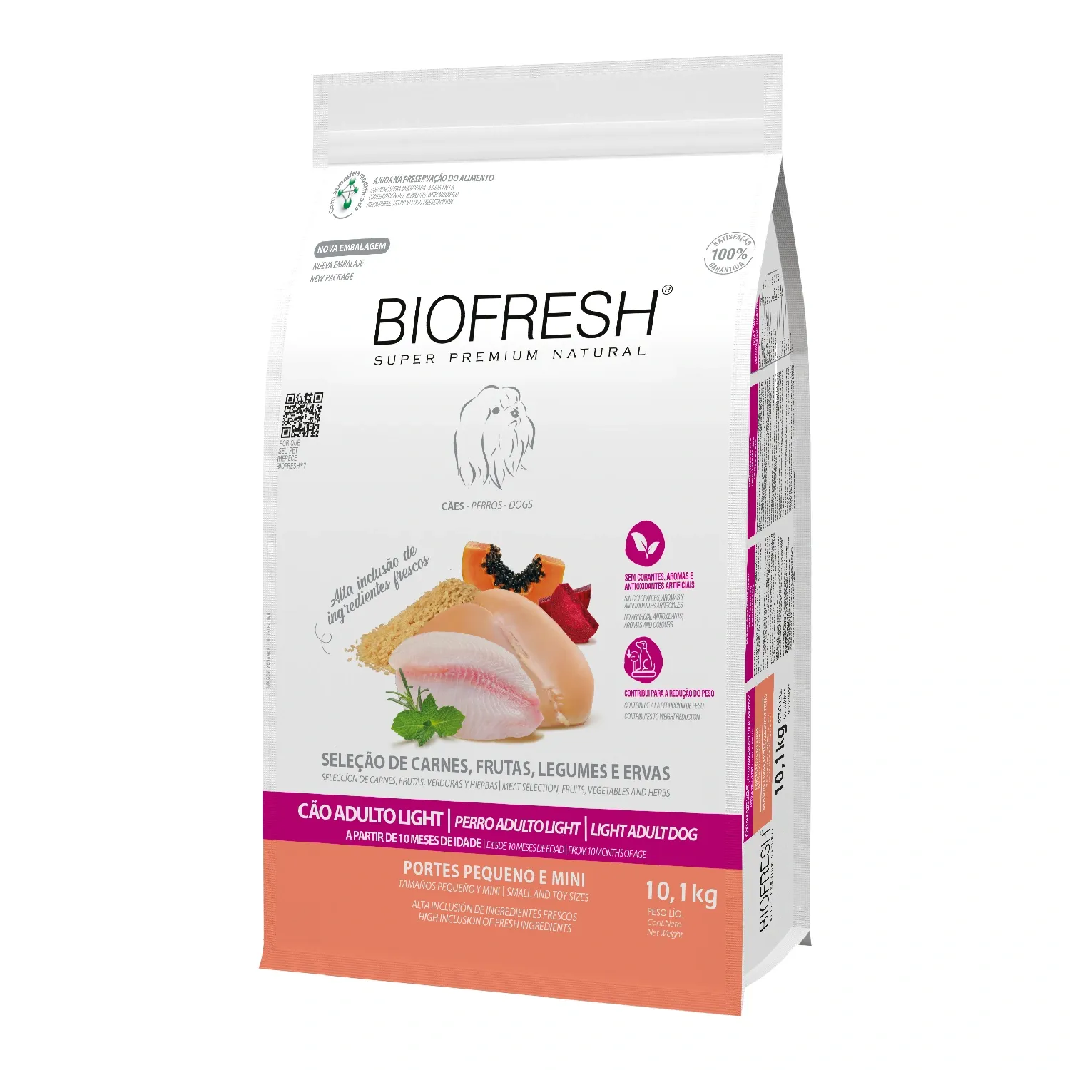 Racao-Biofresh-Light-Caes-Adultos-Racas-Pequenas-e-Minis_101KG_LATERAL