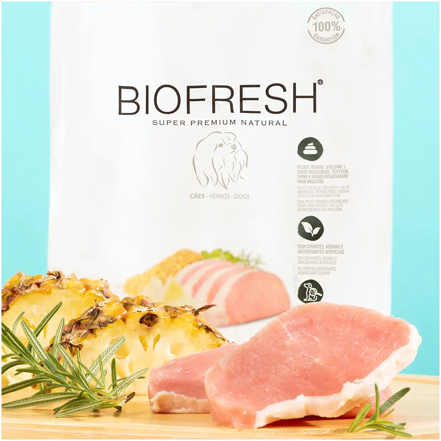 Ração Biofresh Cães Adultos Raças Minis e Pequenas Lombo e Abacaxi