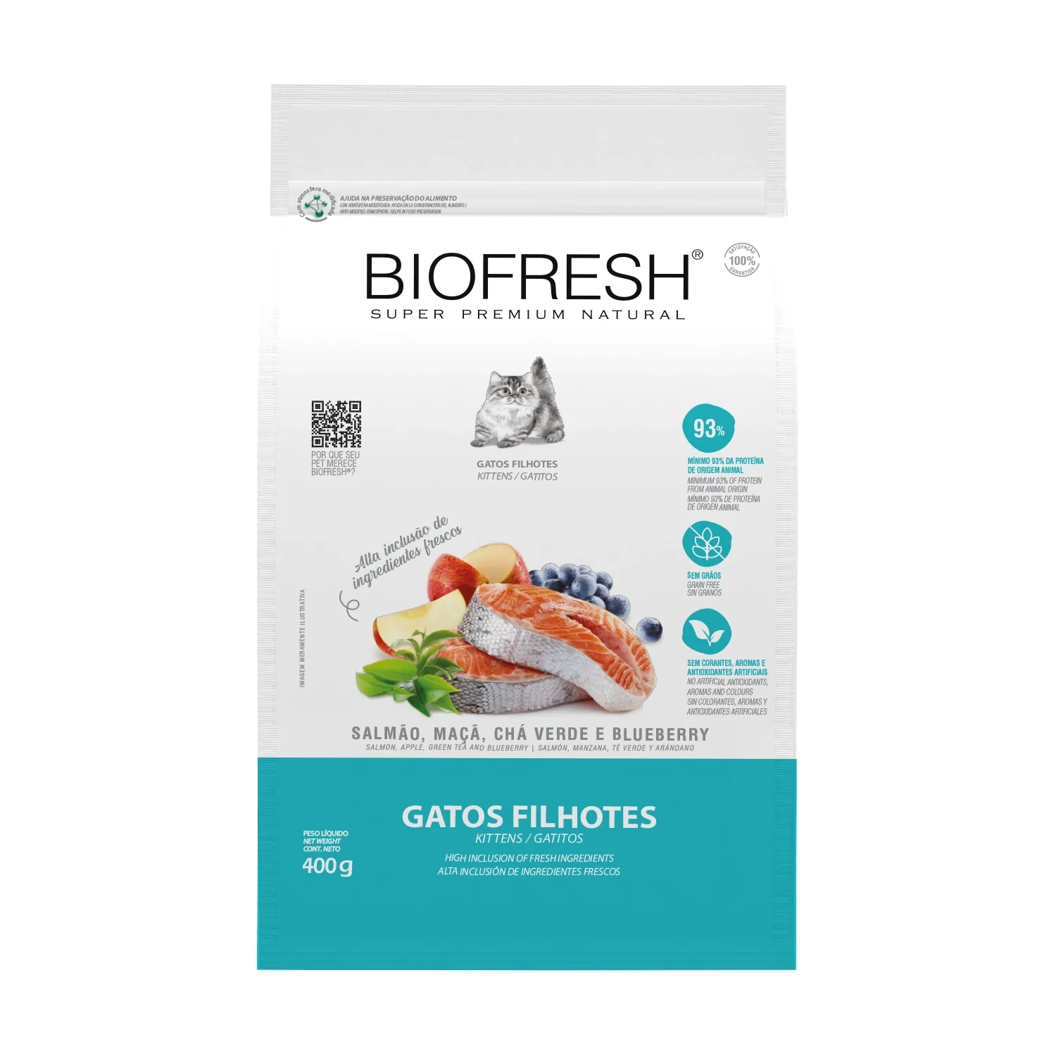 Ração Biofresh Gatos Filhotes Salmão
