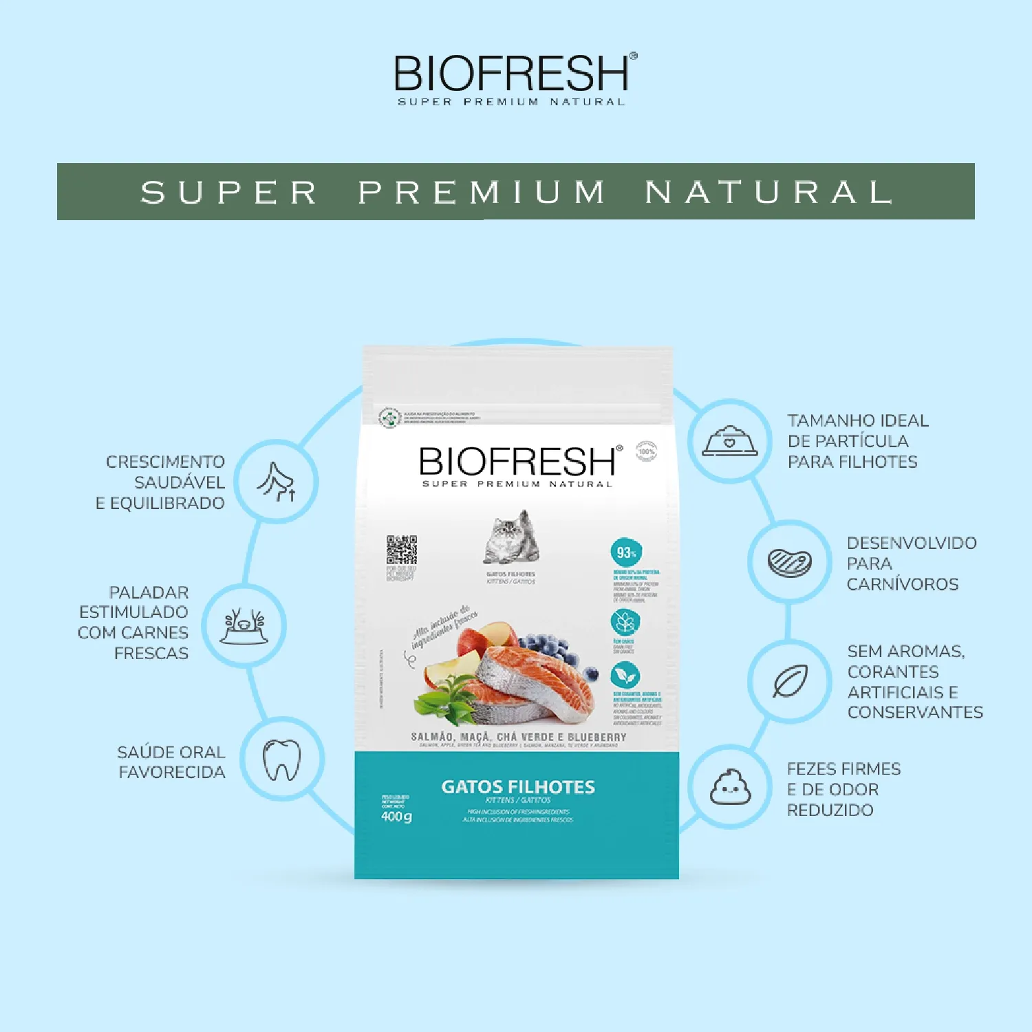 Ração Biofresh Gatos Filhotes Salmão
