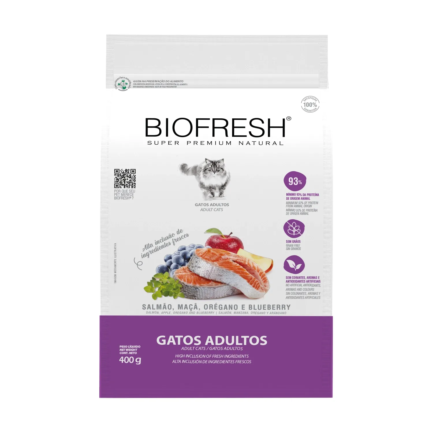 Ração Biofresh Gatos Adultos Salmão