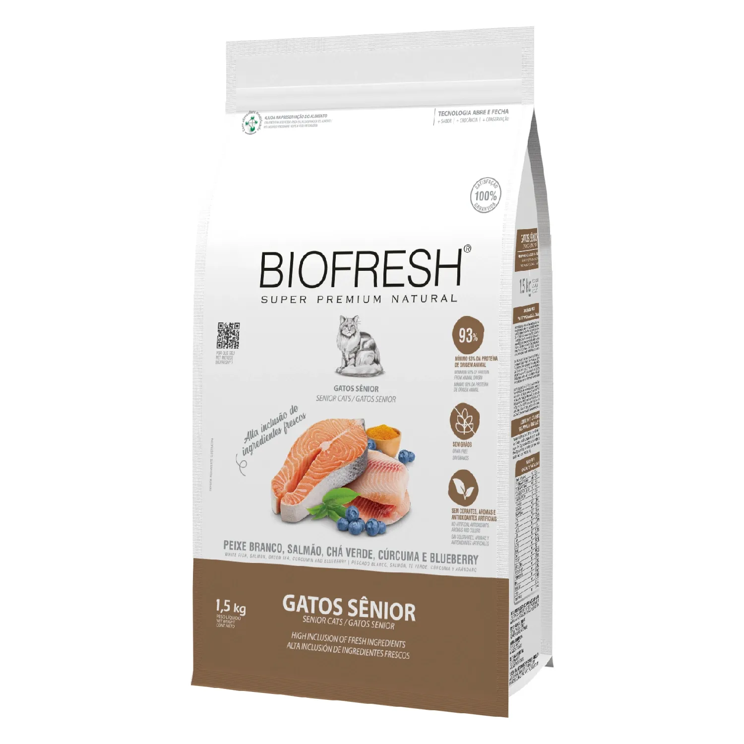 Ração Biofresh Gatos Sênior Peixe Branco