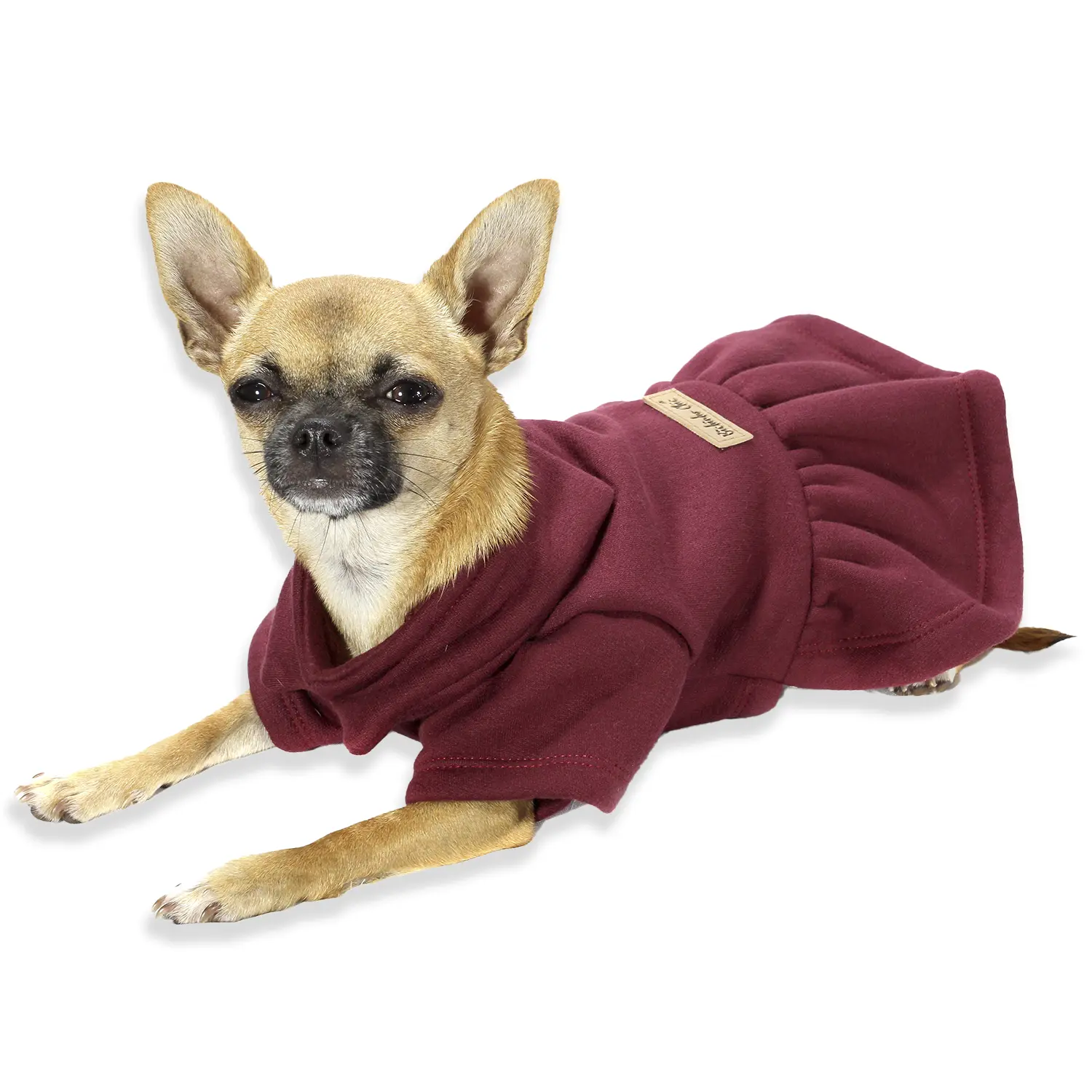 Vestido de Moletom Bichinho Chic Vinho