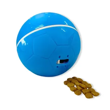 Brinquedo-Comedouro-Amicus-Crazy-Ball-Azul-detalhe-do-compartimento-de-saida