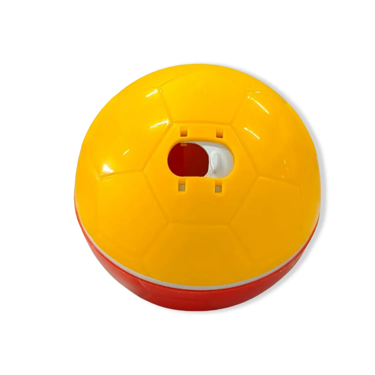 Brinquedo Comedouro Crazy Ball Amicus Vermelho e Amarelo