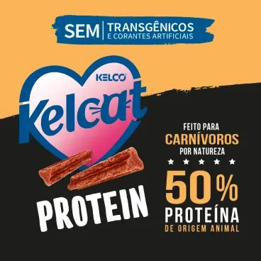 Petisco-Kelcat-Stick-Protein-Frango-para-Gatos-detalhe