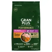 Ração GranPlus Performance Cães Adultos Mini e Pequeno Frango e Cenoura