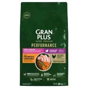 Ração GranPlus Performance Cães Adultos Mini e Pequeno Frango e Cenoura