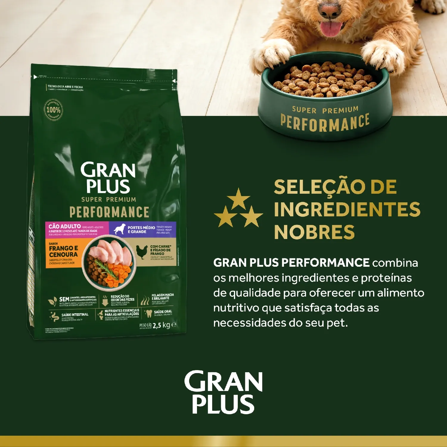 Racao-GranPlus-Performance-Selecao-de-Ingredientes-Nobres