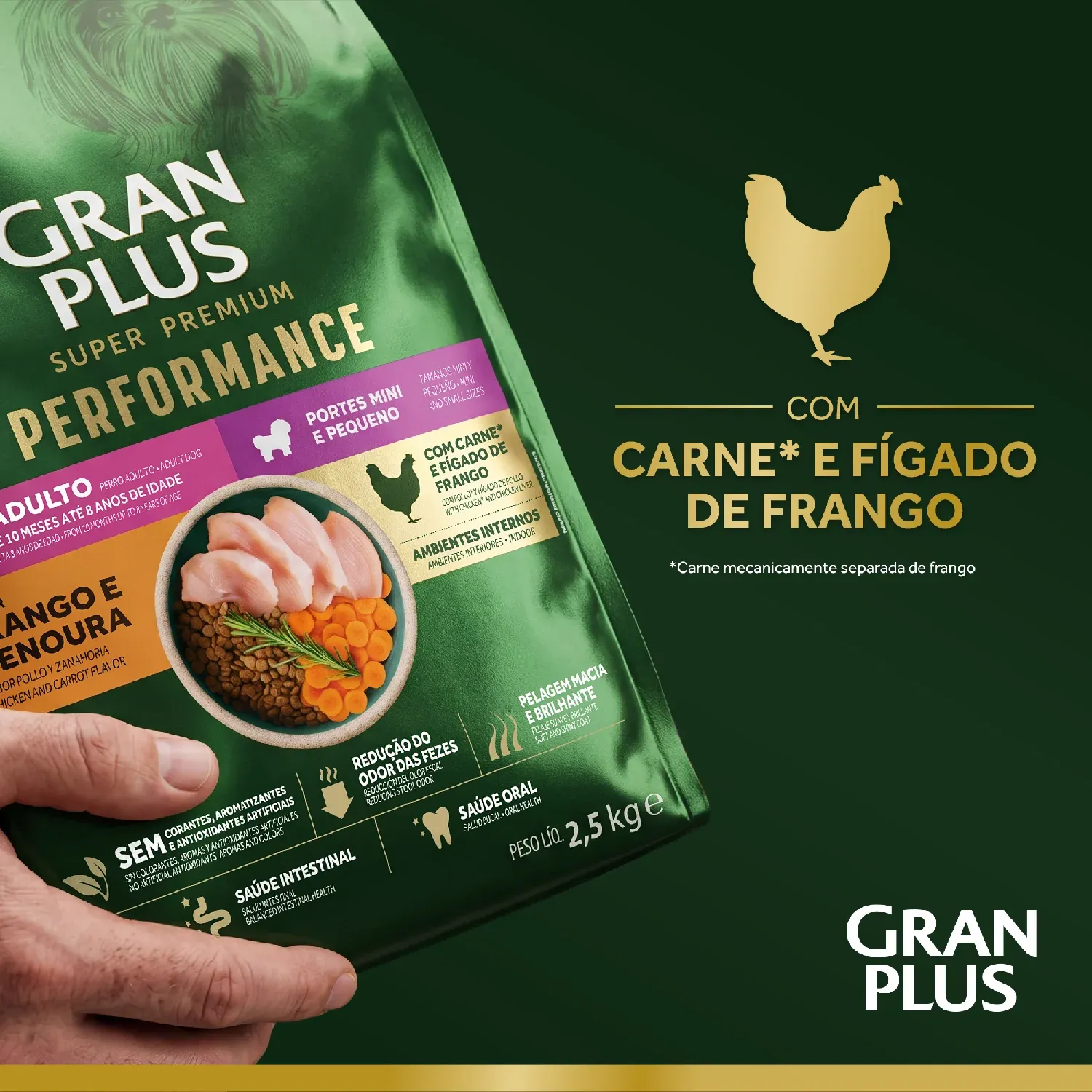 Racao-GranPlus-Performance-com-carne-e-figado-de-frango