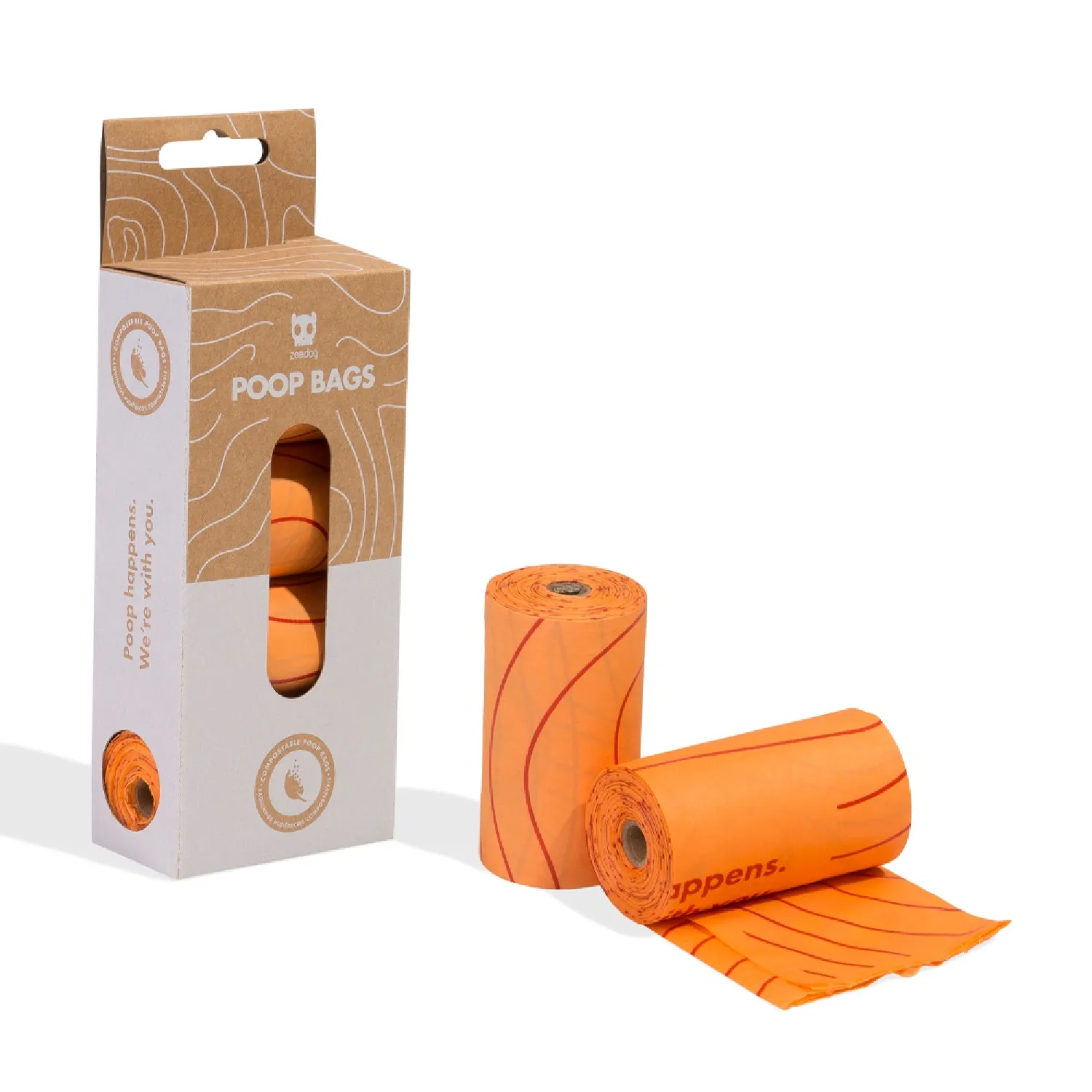 Refil Saquinhos Higiênicos Compostáveis com 4 Rolos Zee.Dog