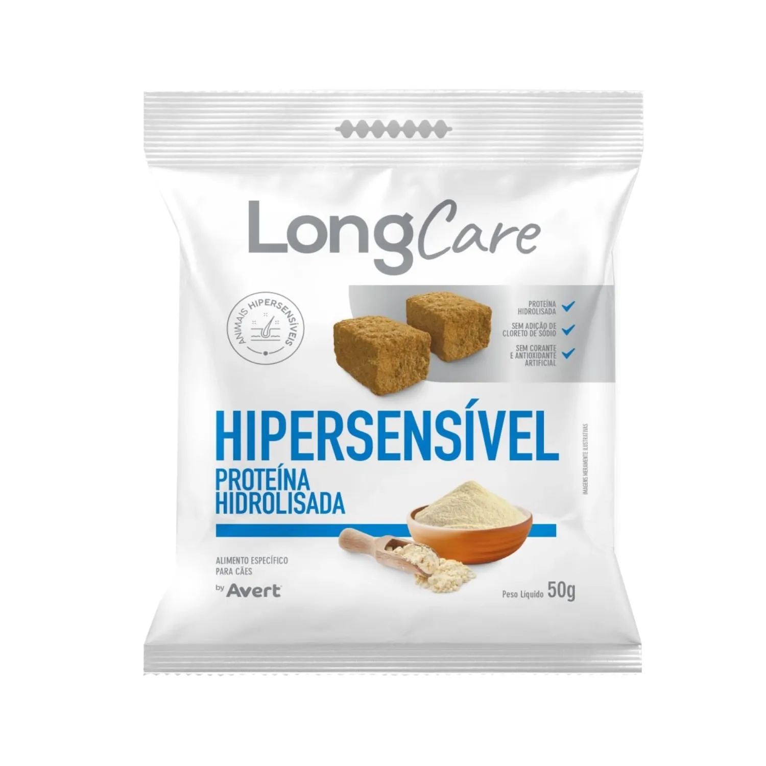 Petisco LongCare Hipersensível para Cães Adultos Proteína Hidrolisada