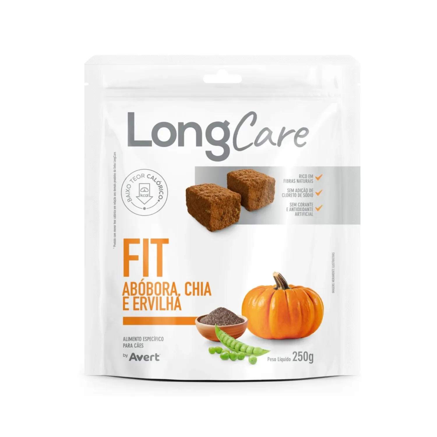 Petisco LongCare Fit para Cães Abóbora, Chia e Ervilha