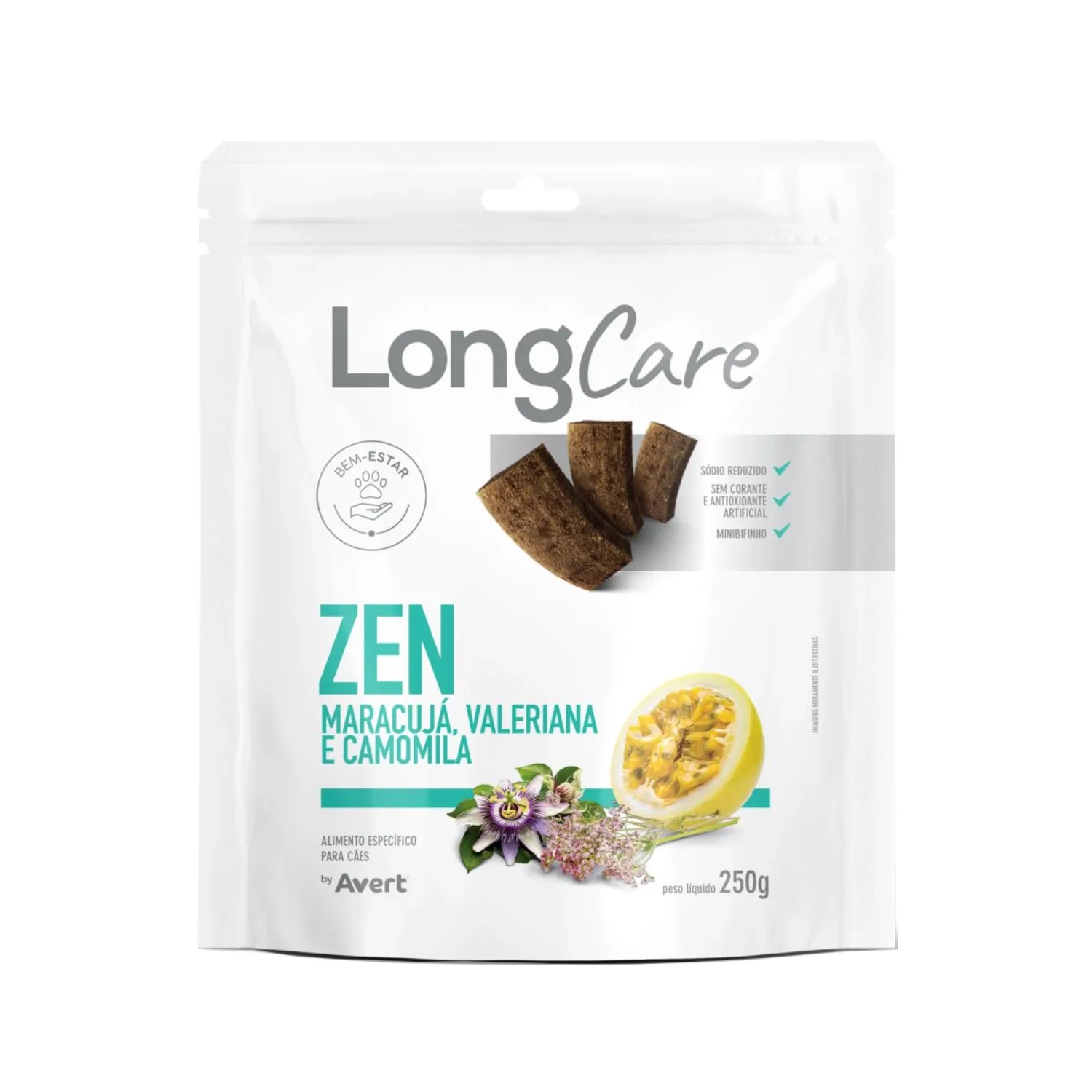 Petisco LongCare Zen para Cães Maracujá, Valeriana e Camomila