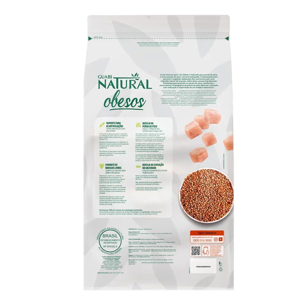 Ração Guabi Natural Cães Adultos Obesos