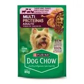 Ração Úmida Dog Chow Cães Adultos Multiproteína5 Carne Frango Porco Peru e Peixe