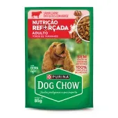 Ração Úmida Dog Chow Cães Adultos Nutrição Reforçada Carne em Filetes com Arroz