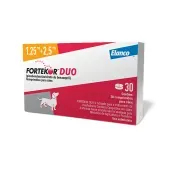 Fortekor Duo 1,25 mg + 2,5 mg para Insuficiência Cardíaca Congestiva em Cães