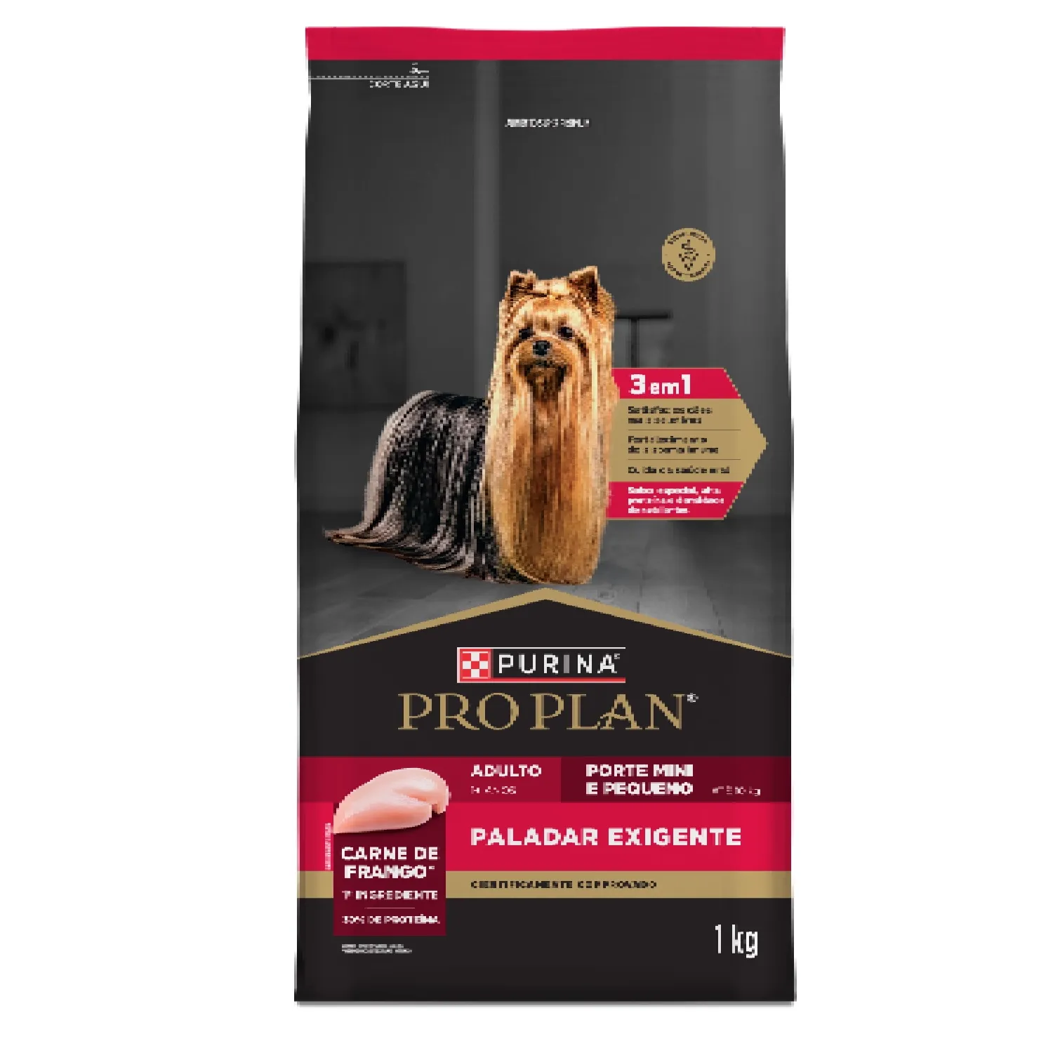 Ração Pro Plan Paladar Exigente Cães Adultos Mini e Pequeno Frango