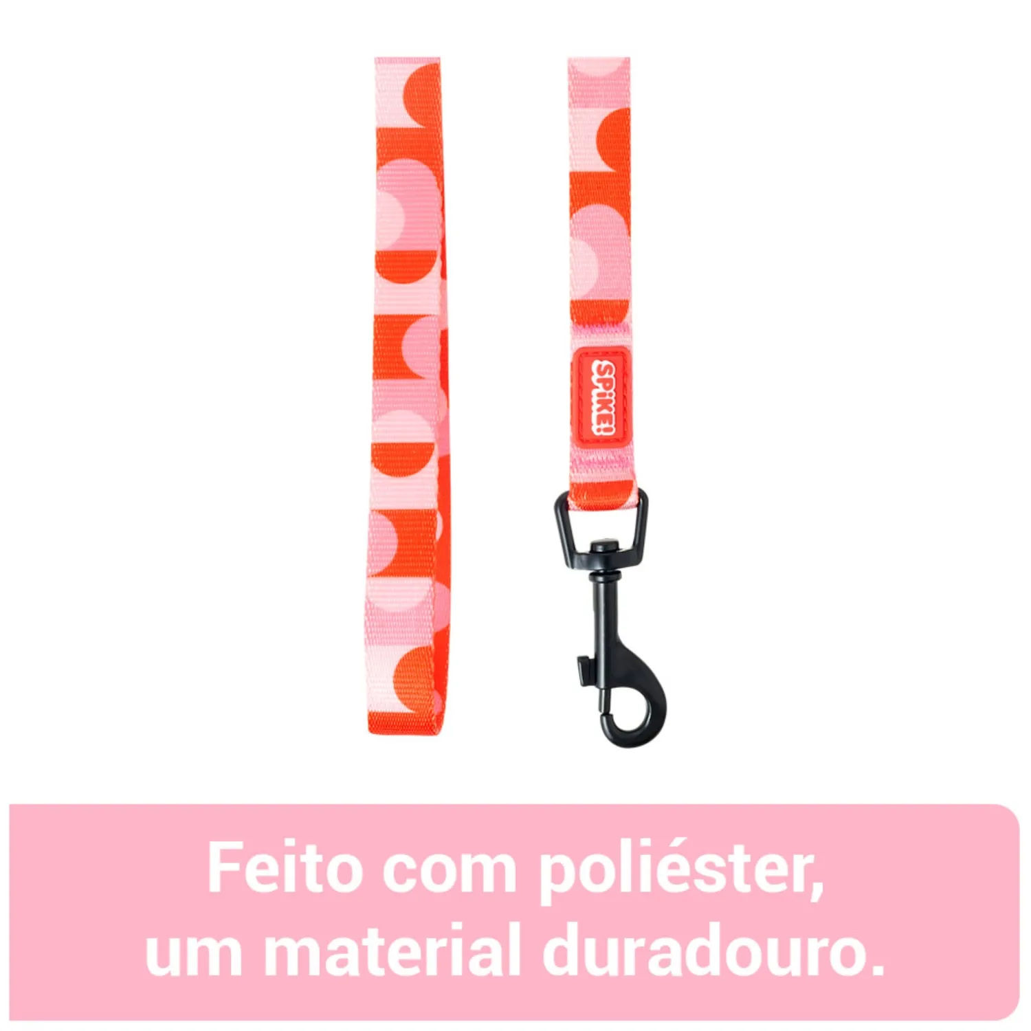 Guia para Cães Confetti Rosa Spike