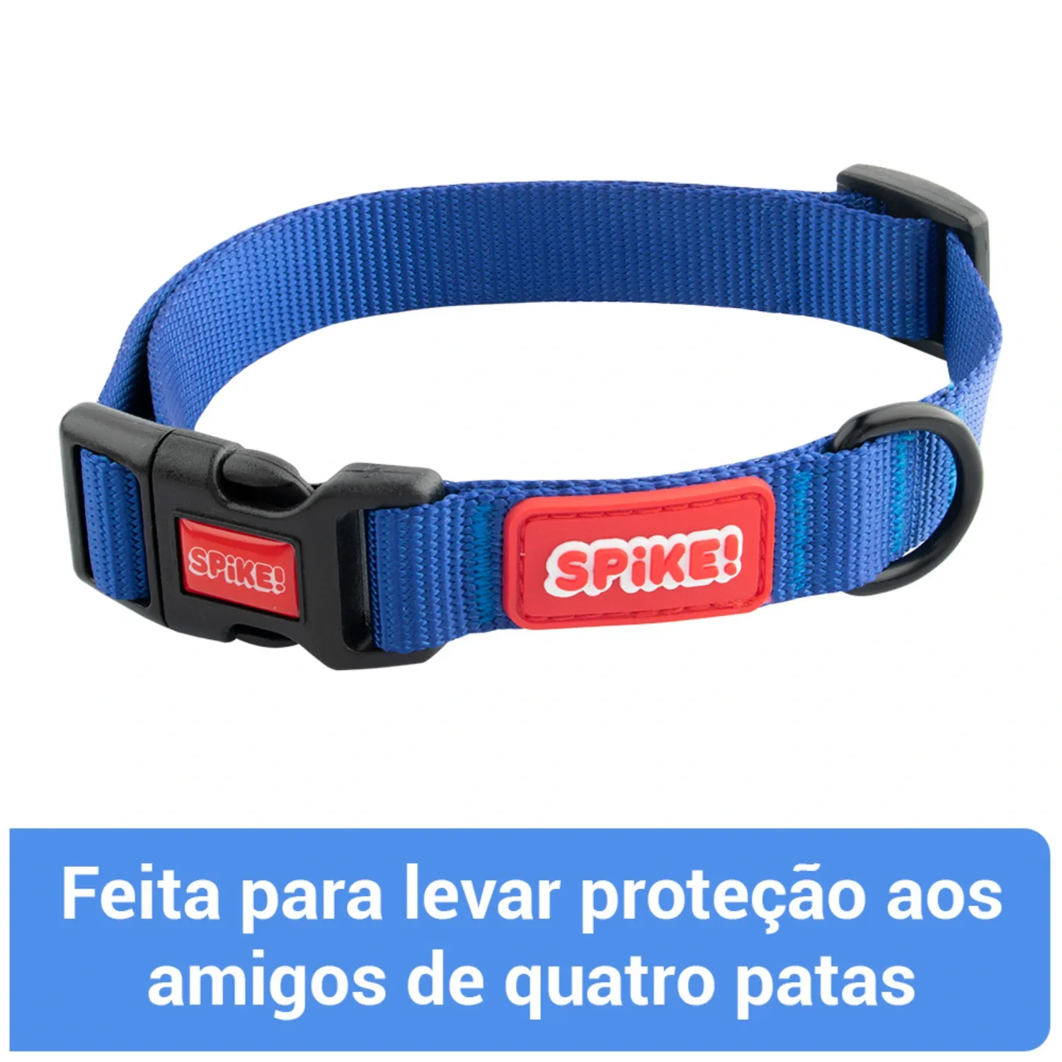 Coleira para Cães Navy Azul Spike