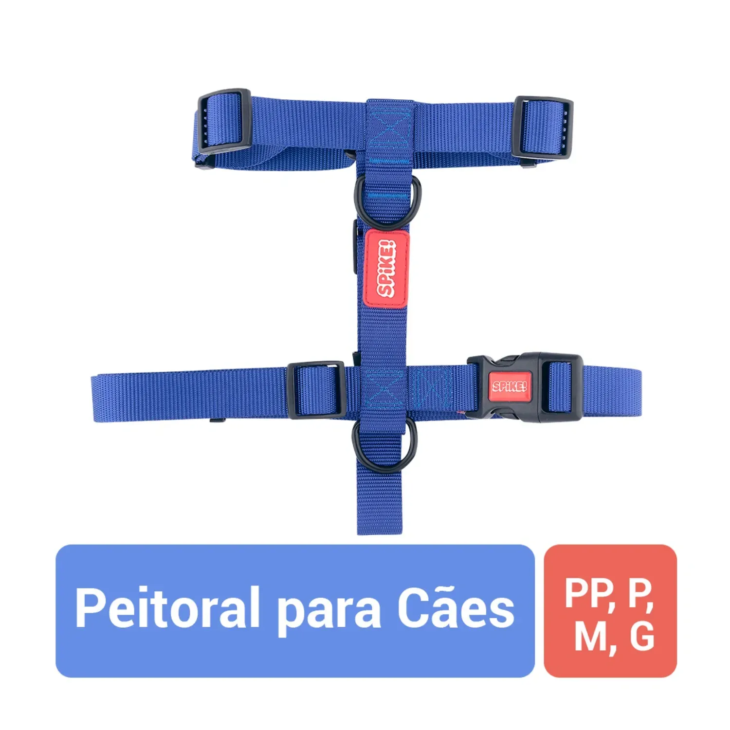 Peitoral-H-para-Caes-Navy-Spike-2