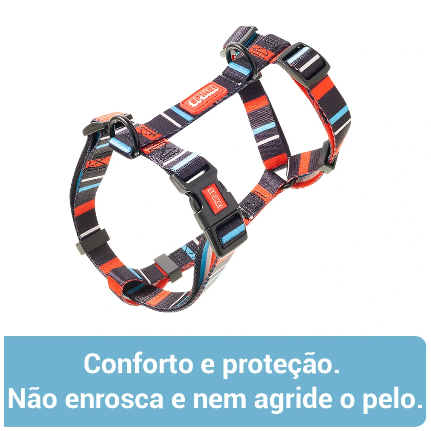 Peitoral H para Cães Tom Spike