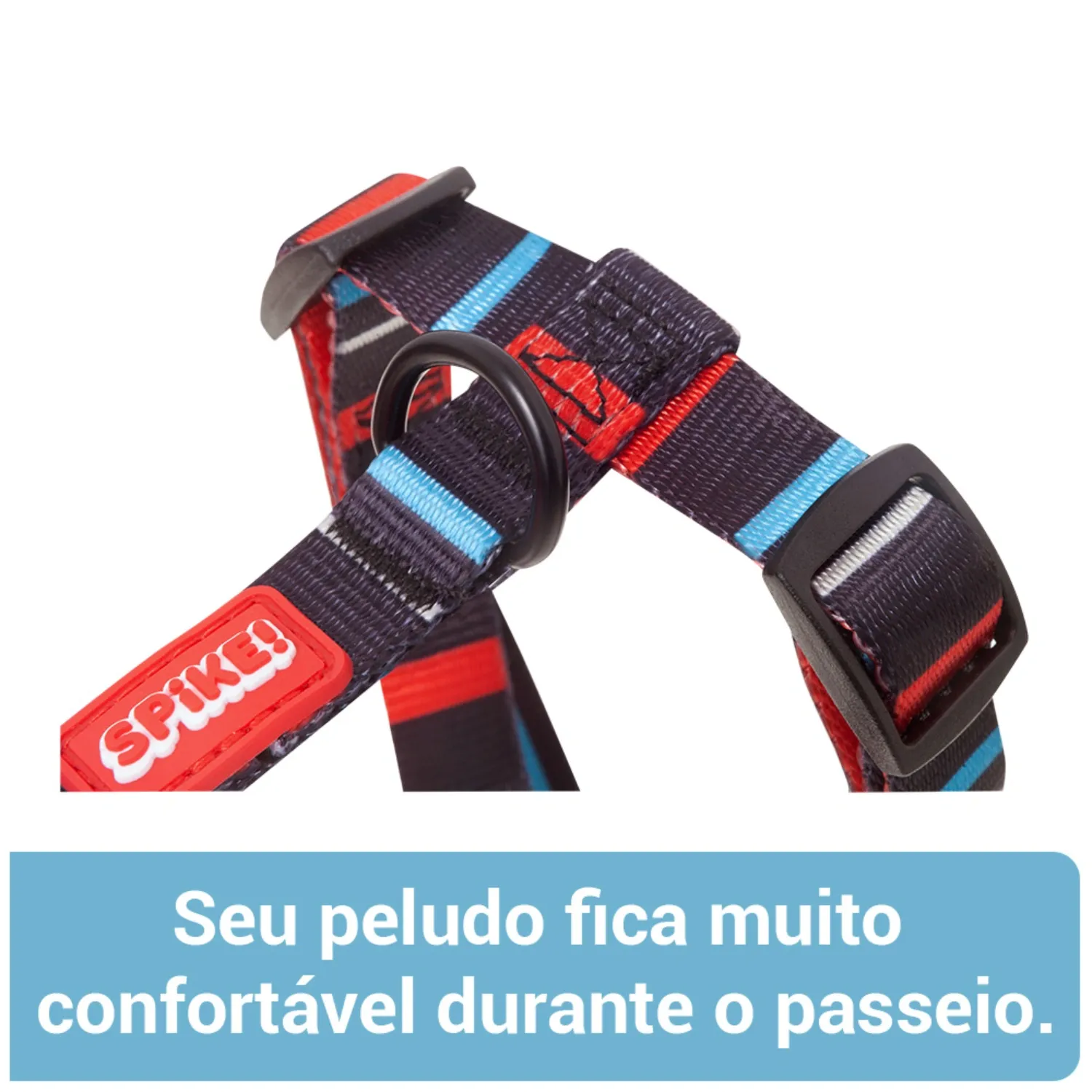Peitoral H para Cães Tom Spike