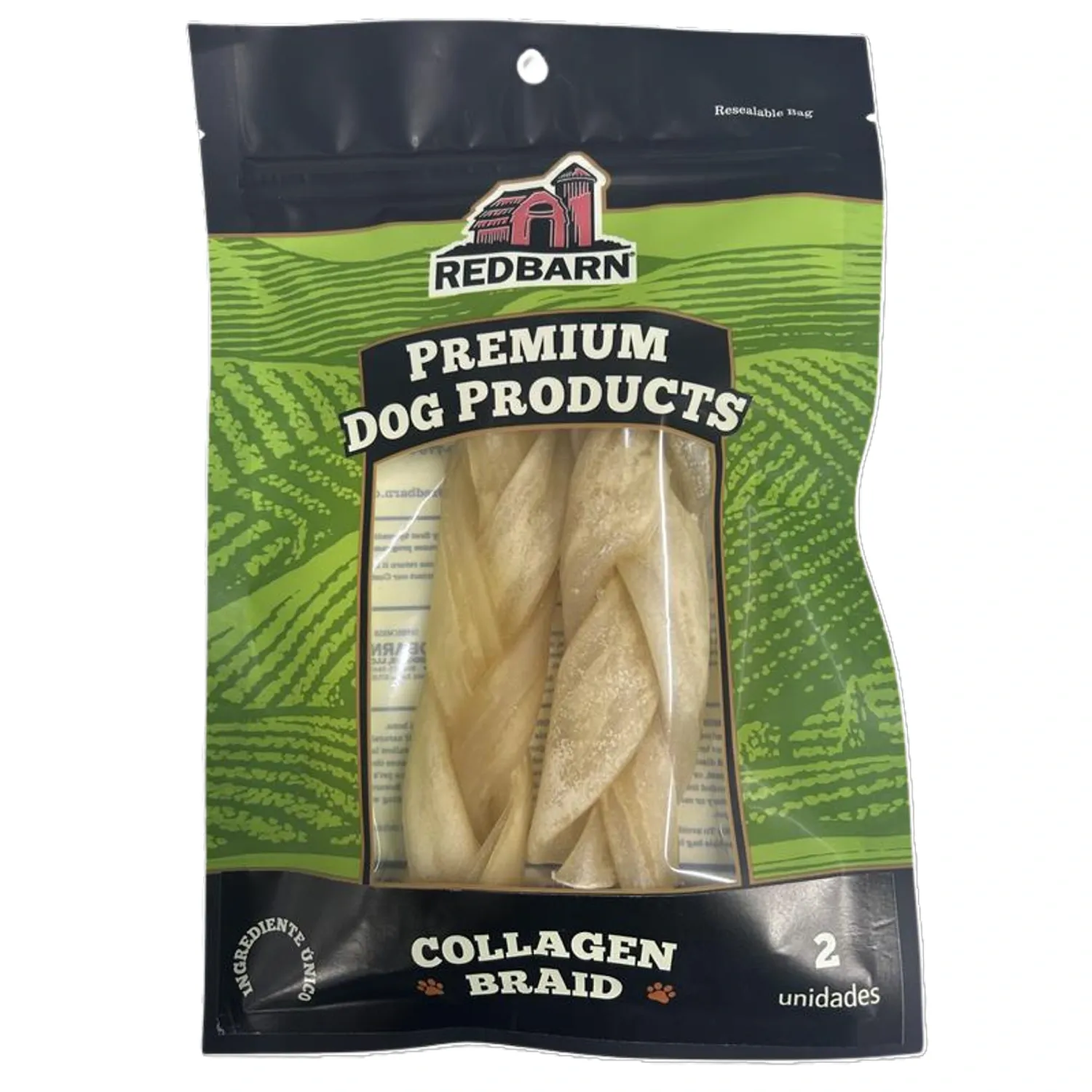 Osso para Cães Collagen Braid Redbarn