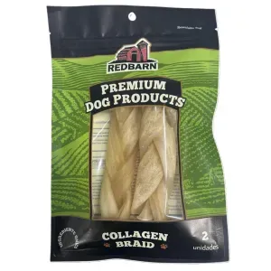 Osso para Cães Collagen Braid Redbarn - 2 unidades