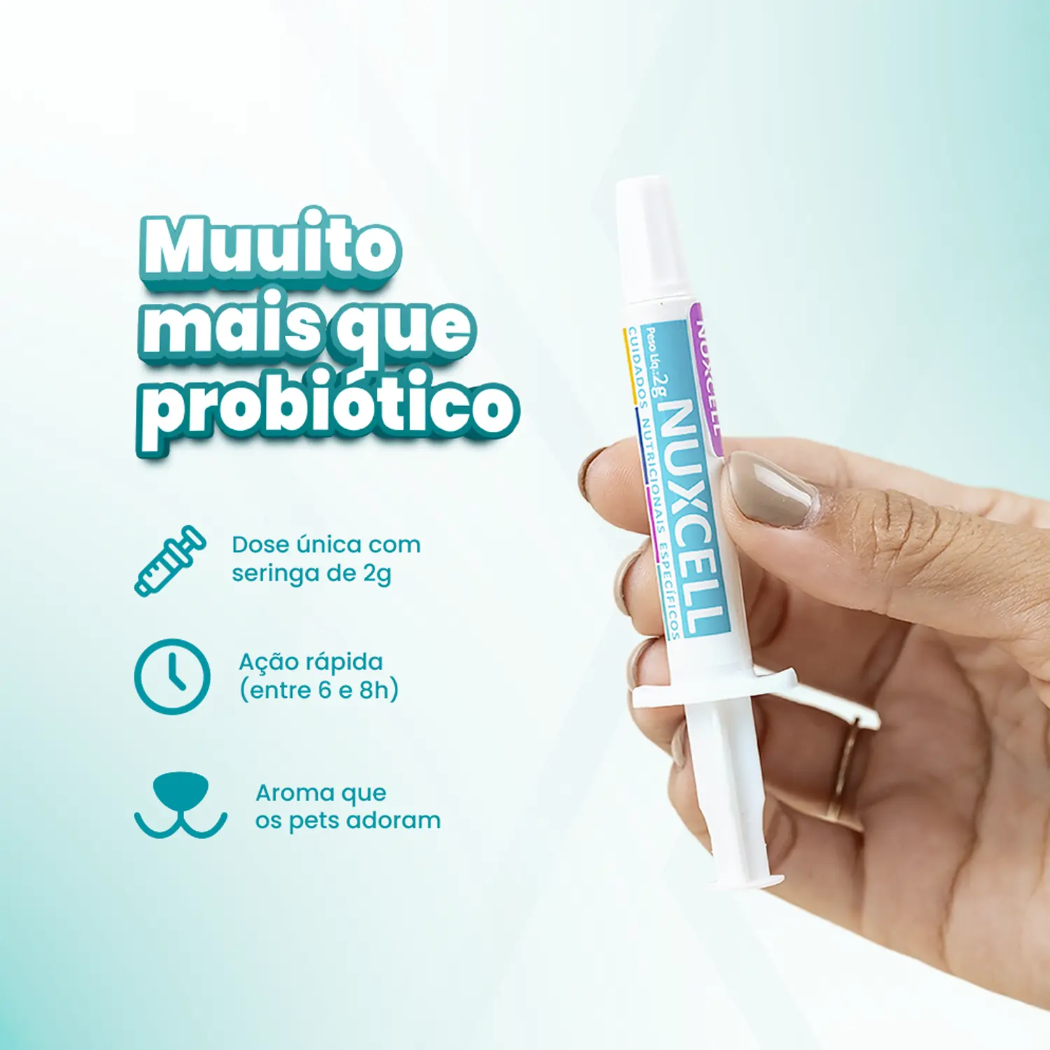 5-Suplemento Nuxcell Plus para Caes e Gatos 2g