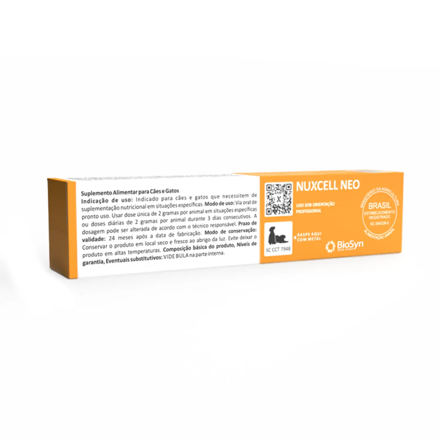 3-Suplemento Nuxcell Neo para Caes Filhotes 2g