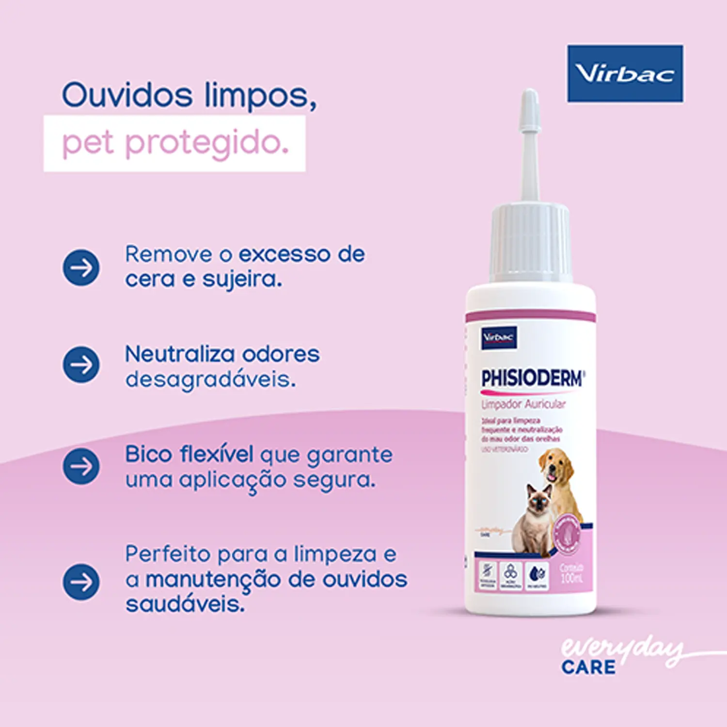 3-Phisioderm Antiodor Limpador Auricular 100ml