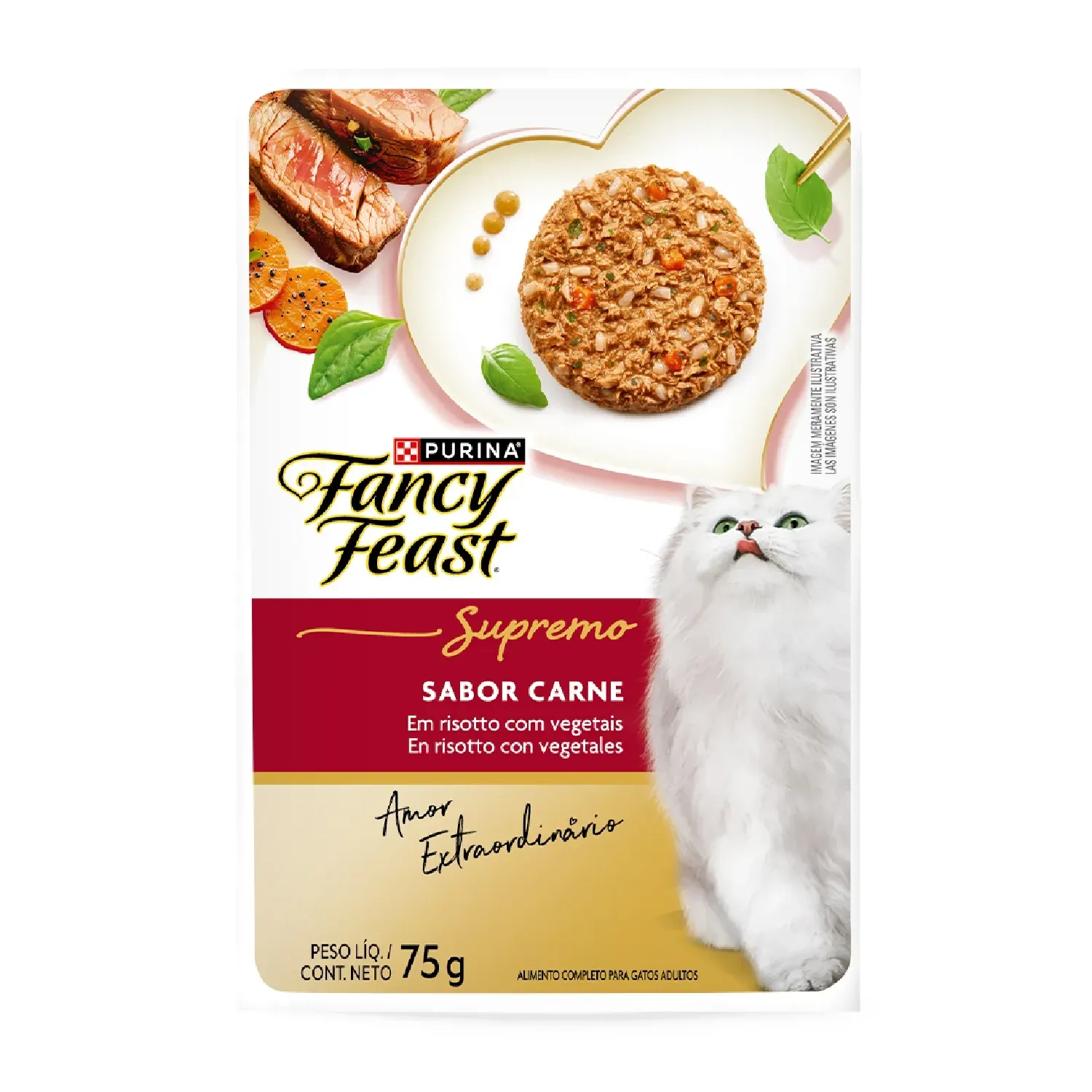 Ração Úmida Fancy Feast Supremo Carne