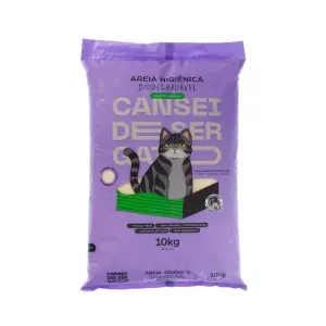 Areia Higiênica Biodegradável para Gatos Grãos Médios Milho e Mandioca Cansei de Ser Gato