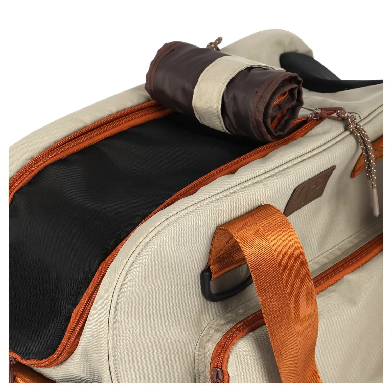 Bolsa-de-Transporte-Transversal-Plush-Up4you-Bege-abertura-frontal