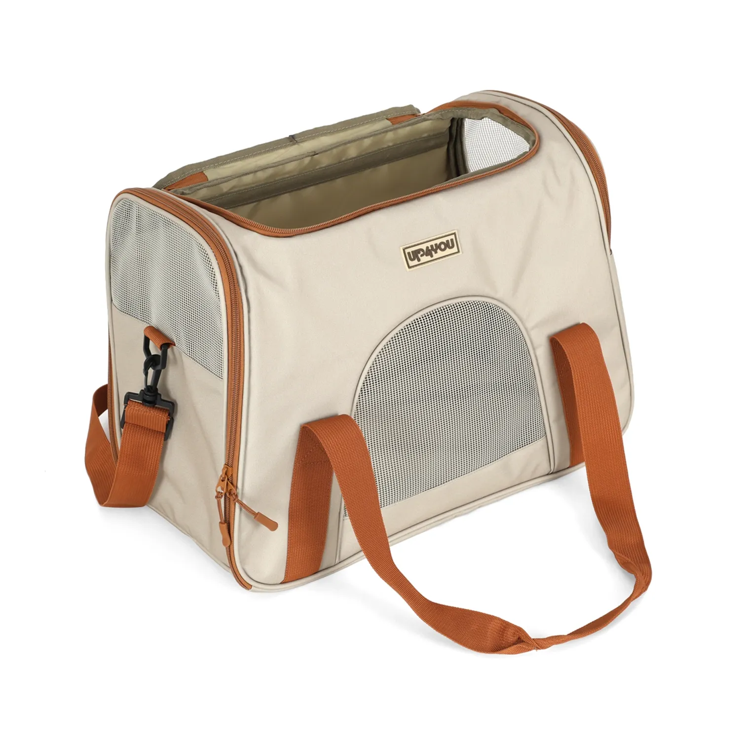 Bolsa-de-Transporte-Safe-Up4You-Bege-aberta
