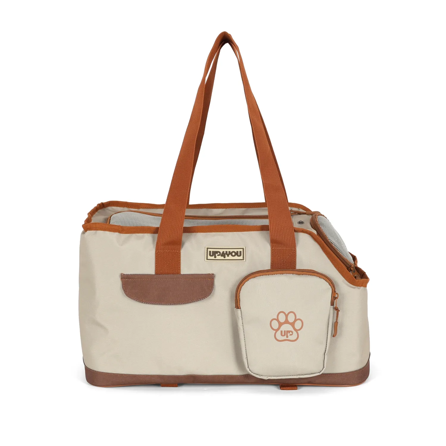 Bolsa-de-Transporte-Safe-com-Bolso-Up4You-Bege-lateral