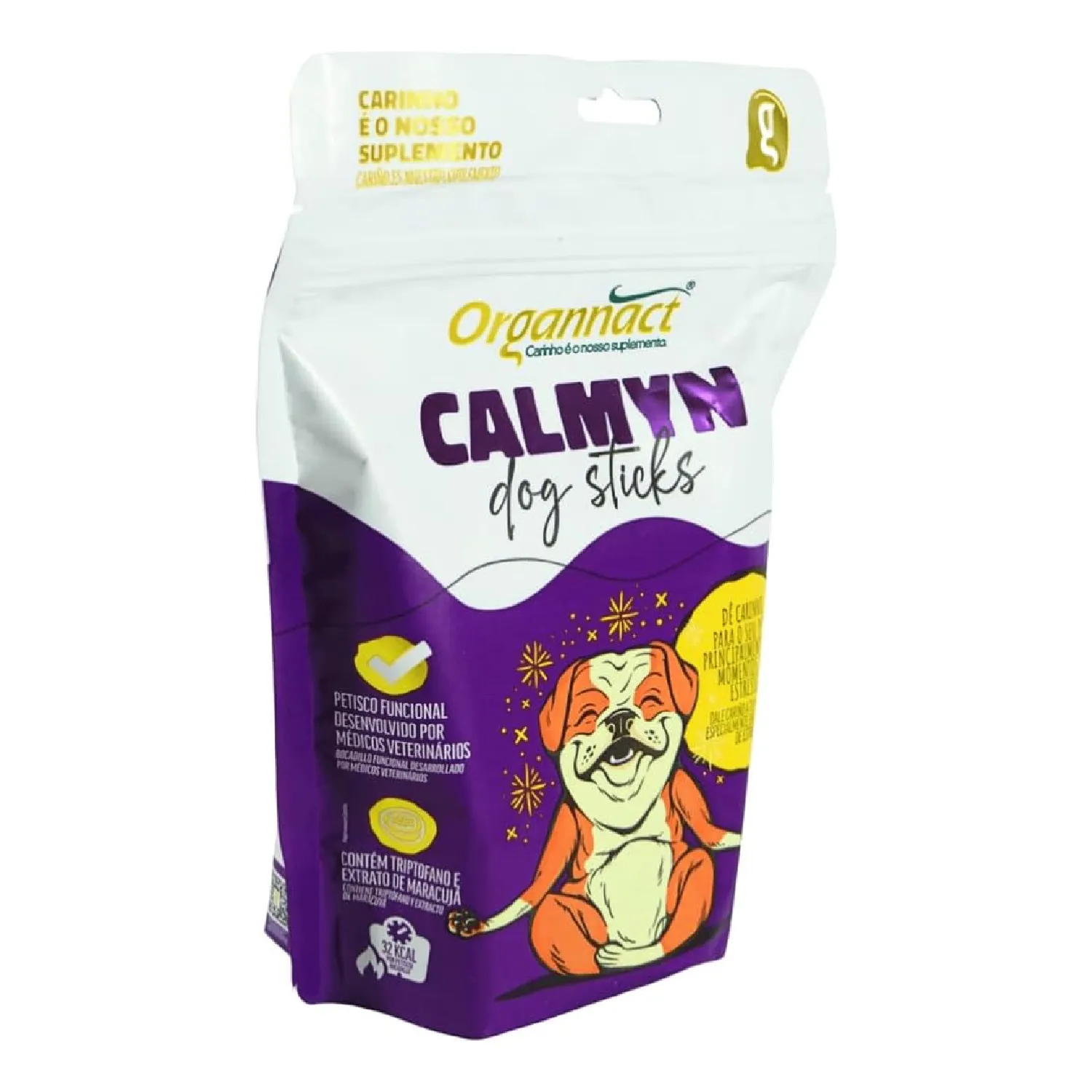 Petisco Sticks Calmyn e Susse Organnact
