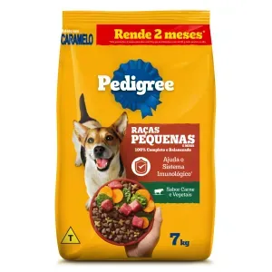 Ração Pedigree Cães Adultos Raças Pequenas e Minis Carne e Vegetais