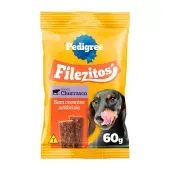 Petisco Pedigree Filezitos Bifinho para Cães Adultos Churrasco