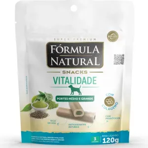 Snacks Fórmula Natural Vitalidade Cães Médios - 120 g