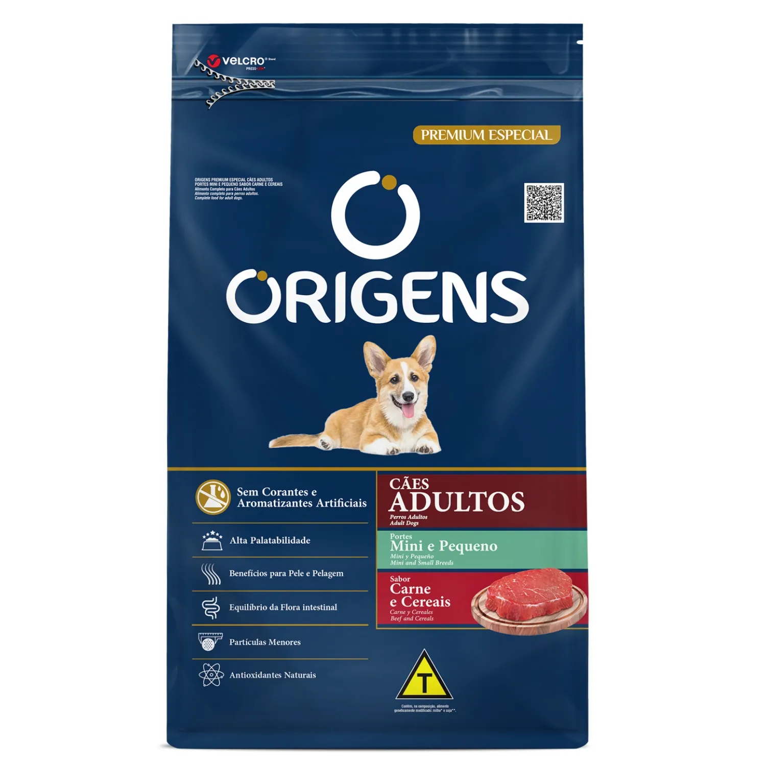 Ração Origens Cães Adultos Minis e Pequenos Carne e Cereais - 15 kg