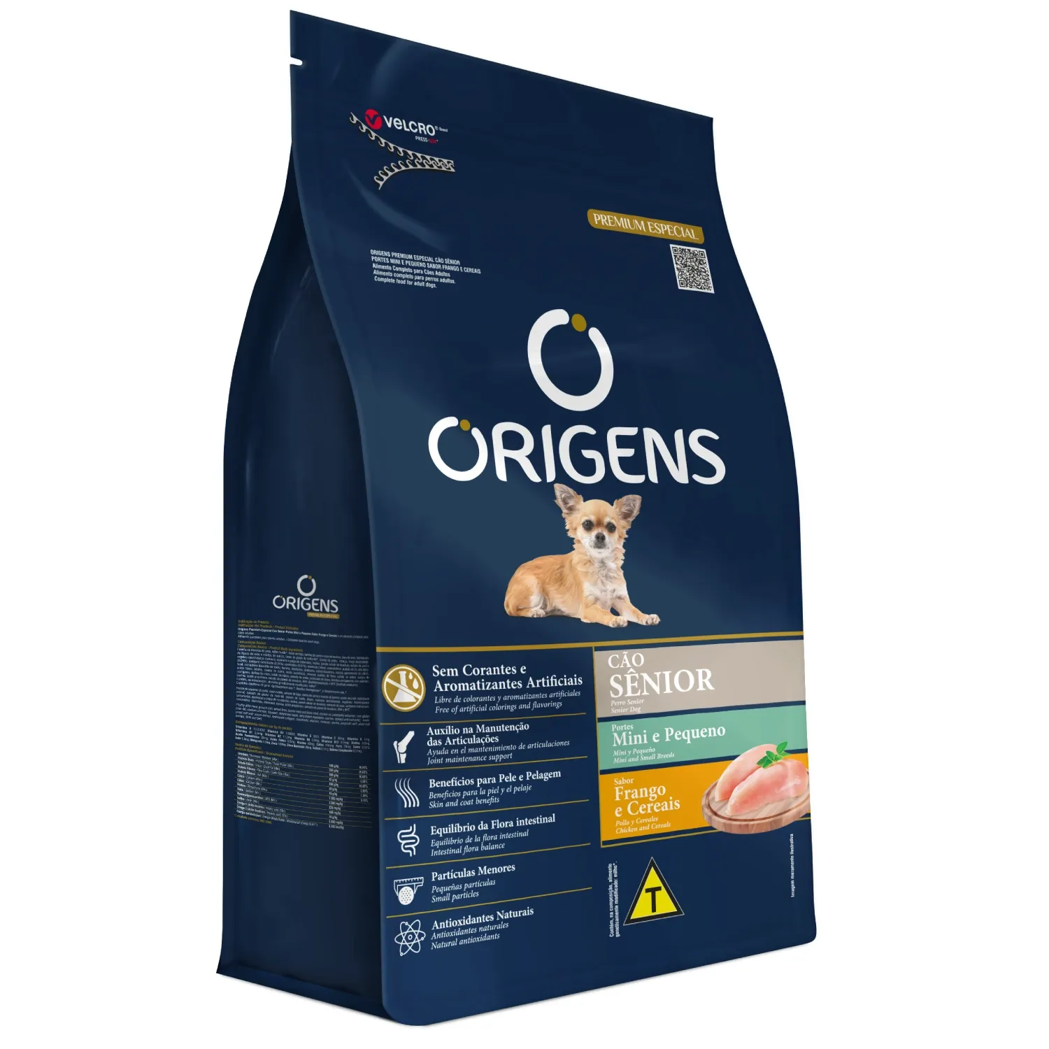 Ração Origens Cães Sênior Minis e Pequenos Frango e Cereais