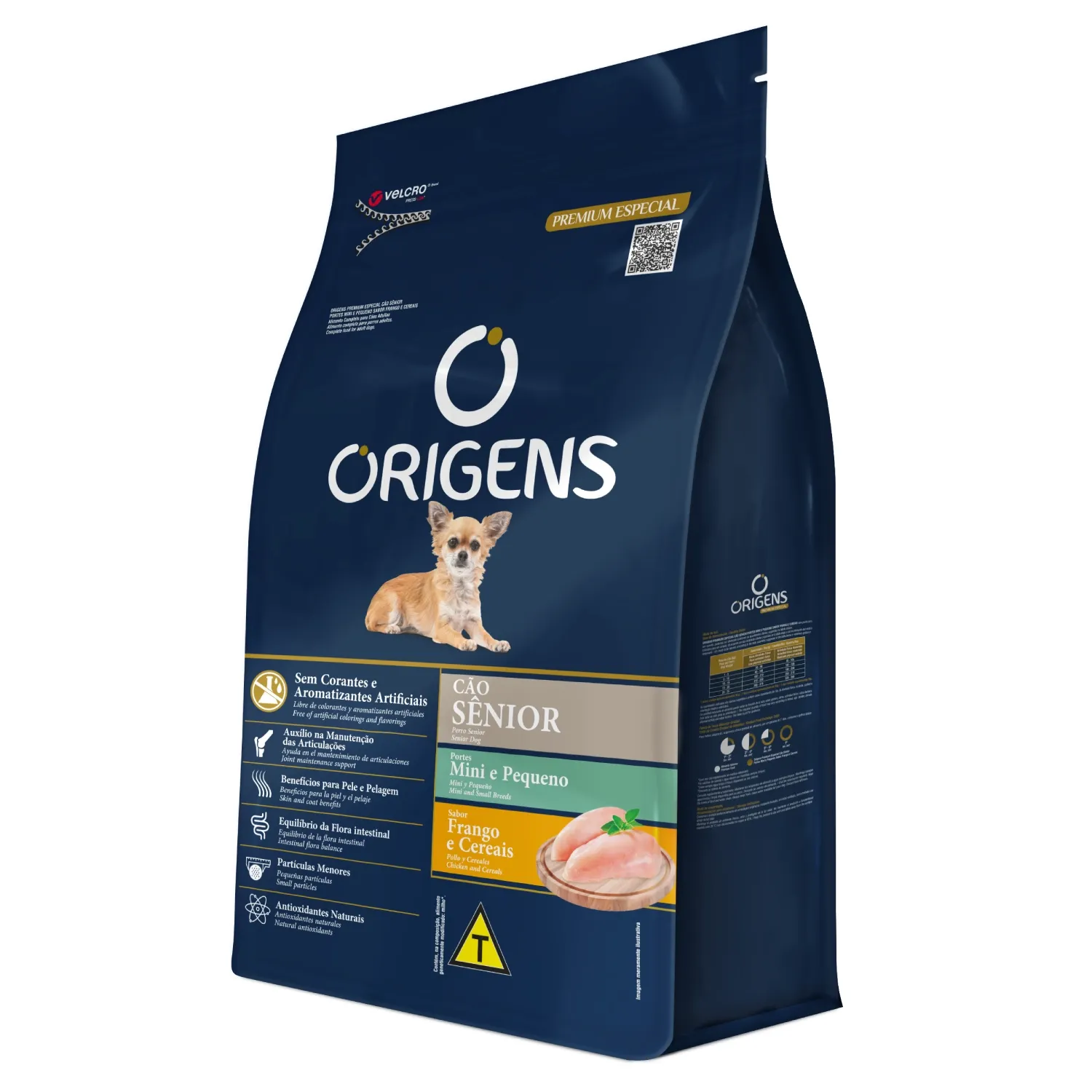 Ração Origens Cães Sênior Minis e Pequenos Frango e Cereais