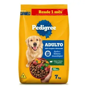 Ração Pedigree Cães Adultos Raças Médias e Grandes Carne e Vegetais