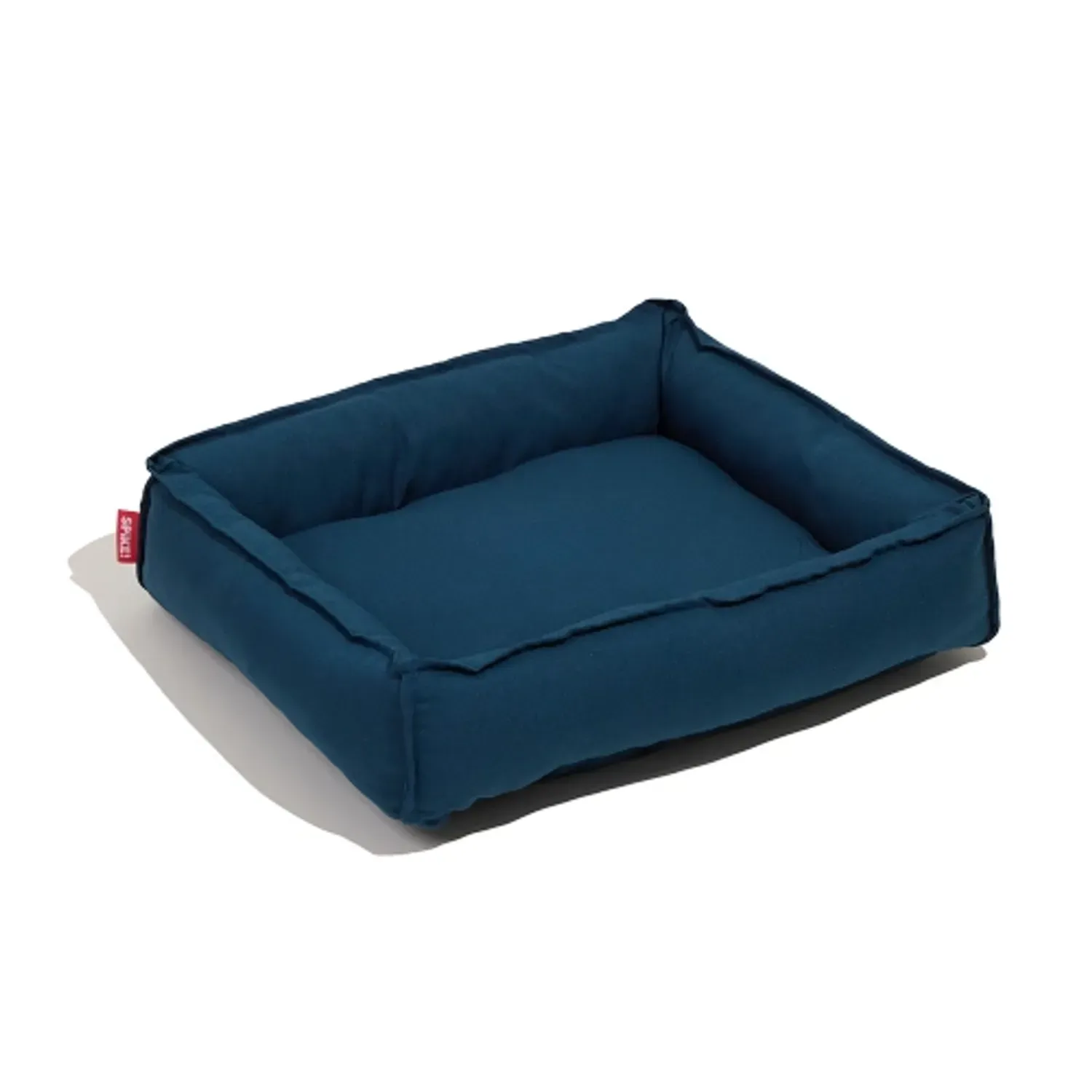 Cama-Retangular-para-Caes-e-Gatos-Spike-Azul-Detalhes-do-Lado