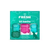 Kit Banho Fresh Care Shampoo, Condicionador e Perfume para Cães