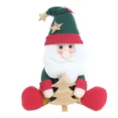 Enfeite Noel Sentado com Árvore Cromus